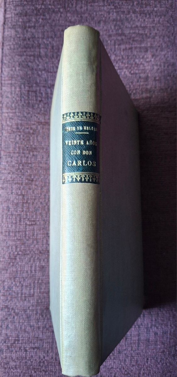 Libro antiguo Veinte años con don Carlos. 1940