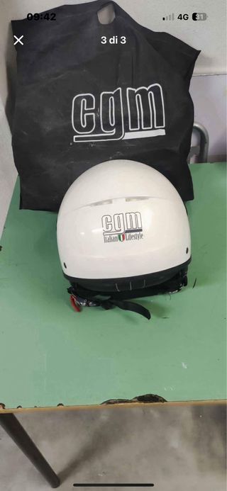 Casco CGM bianco jet