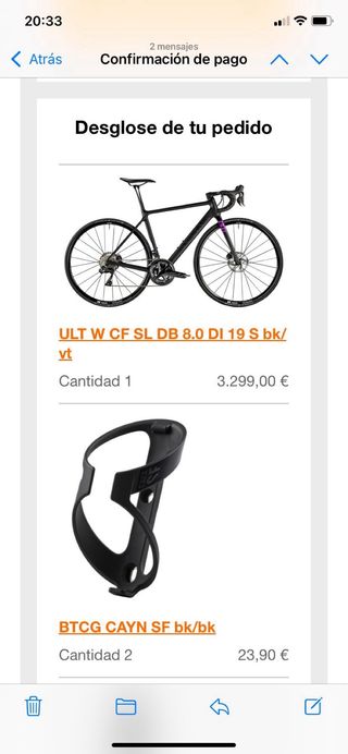 Bicicleta carretera Canyon