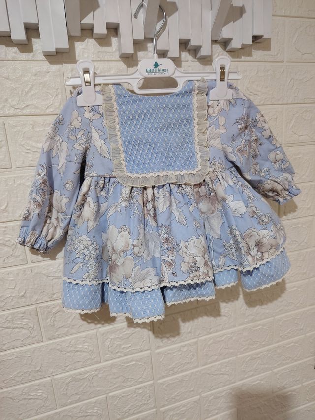 Vestido Miranda para ceremonia, niña 12 meses.