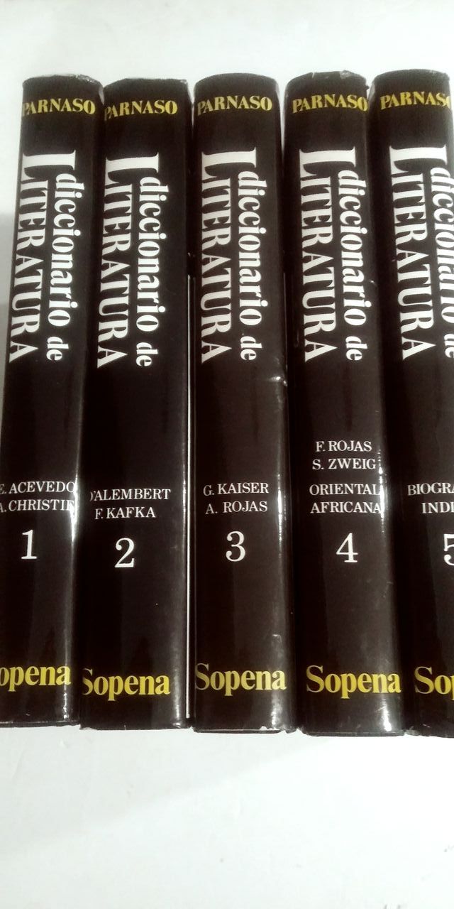 Diccionario de literatura Parsano 5 tomos