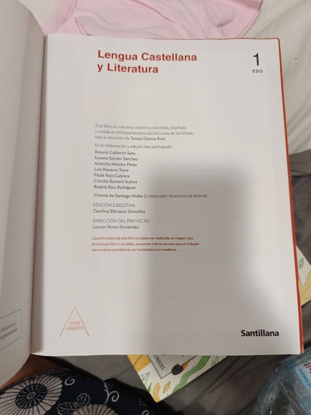 LENGUA CASTELLANA Y LITERATURA SERIE ABIERTA 1 ESO