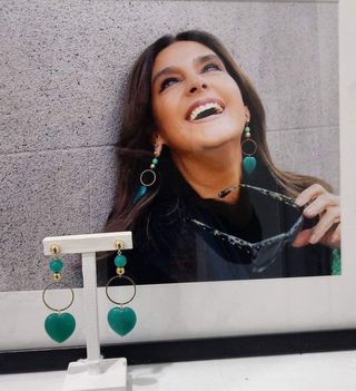 Pendientes Corazón Ágatas verdes