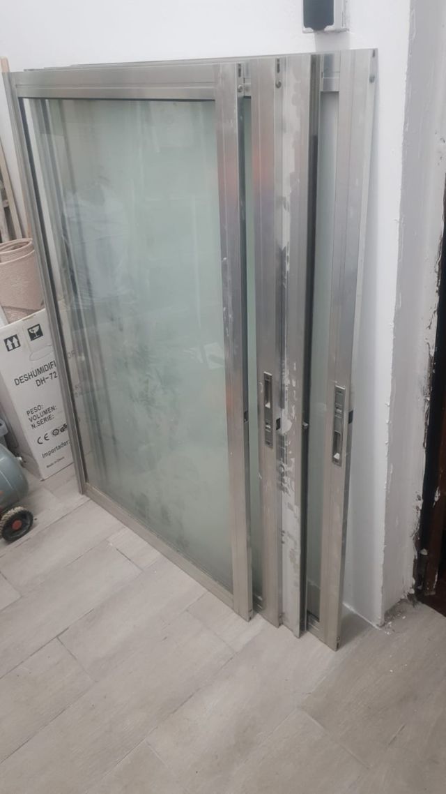 Ventana aluminio usada 4 hojas