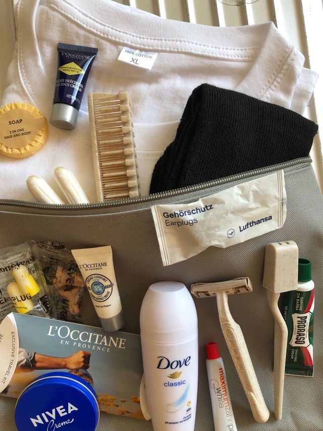 Neceser Lufthansa Gris - Kit de viaje