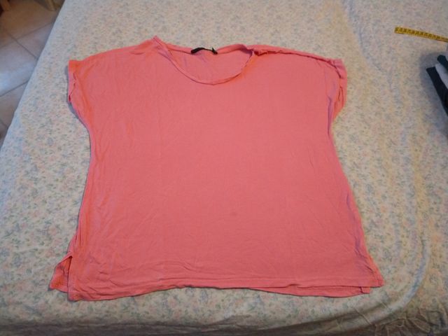 Maglietta rosa manica corta donna