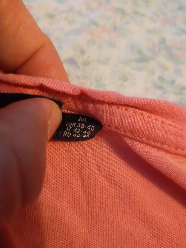 Maglietta rosa manica corta donna