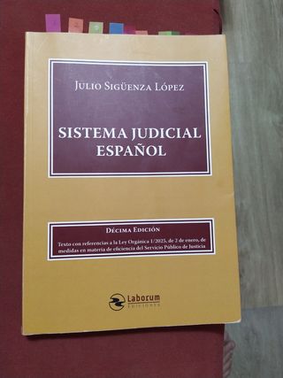 Libro Sistema Judicial Español, décima edición