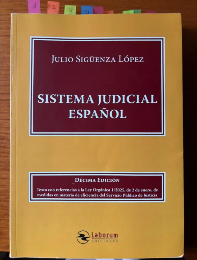 Libro Sistema Judicial Español, décima edición