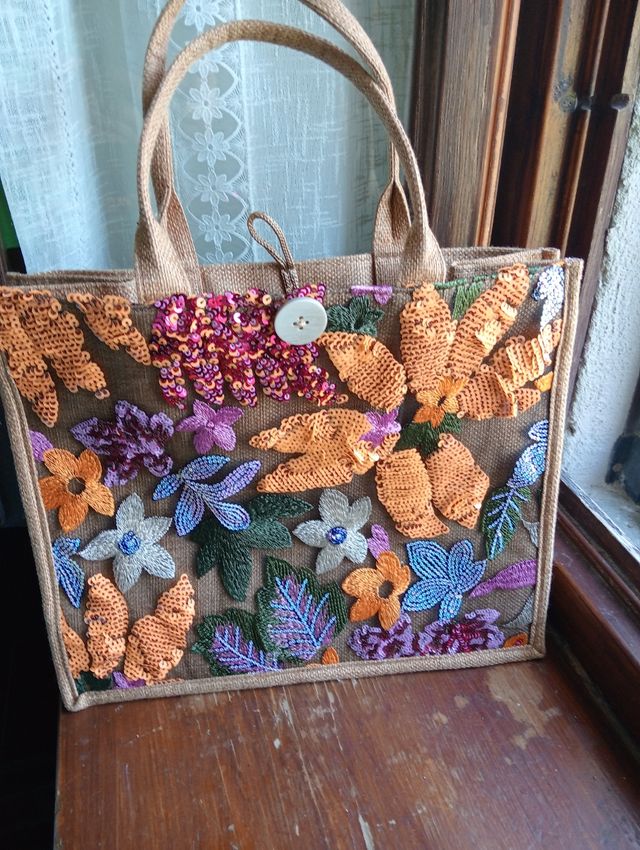 Borsa Esley fiori multicolor