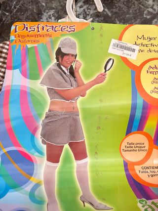 Disfraz detective mujer