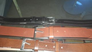 Cinturones cuero hombre - 5 piezas