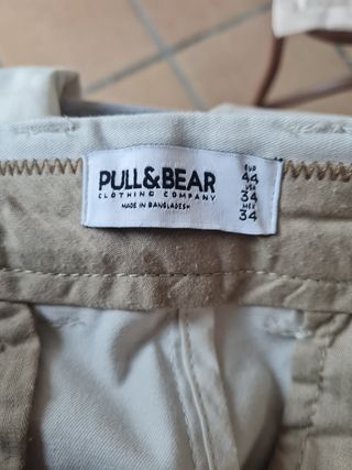 Pantalón chino beige hombre
