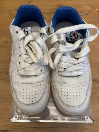 Sneakers - Scarpe Padel pelle bianco / blu