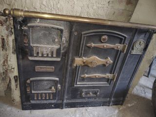 Chapa y frontal de cocina carbón