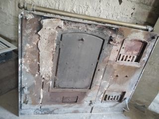 Chapa y frontal de cocina carbón