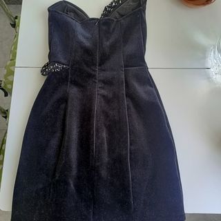 Vestido terciopelo negro fiesta