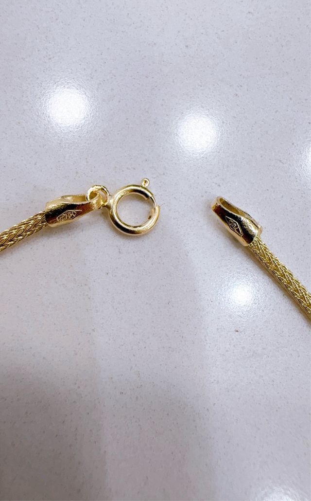 Bracciale oro 18kt 750 maglia milanese