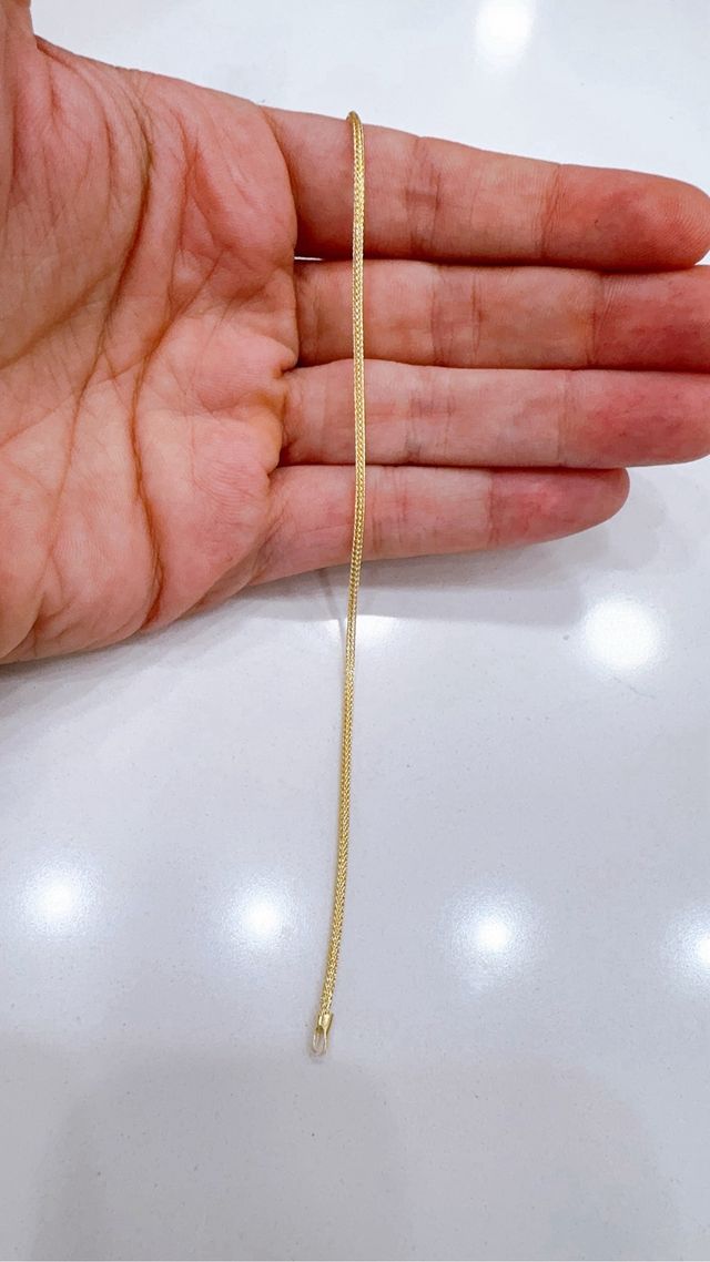 Bracciale oro 18kt 750 maglia milanese