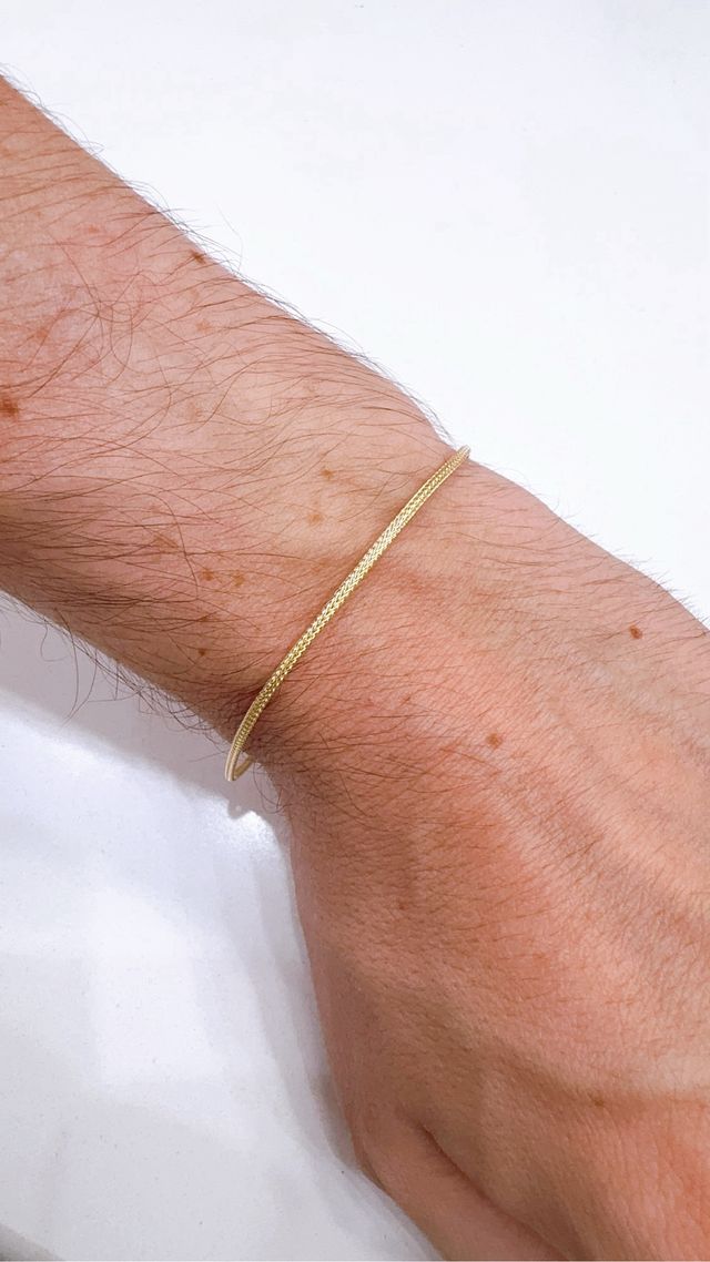Bracciale oro 18kt 750 maglia milanese