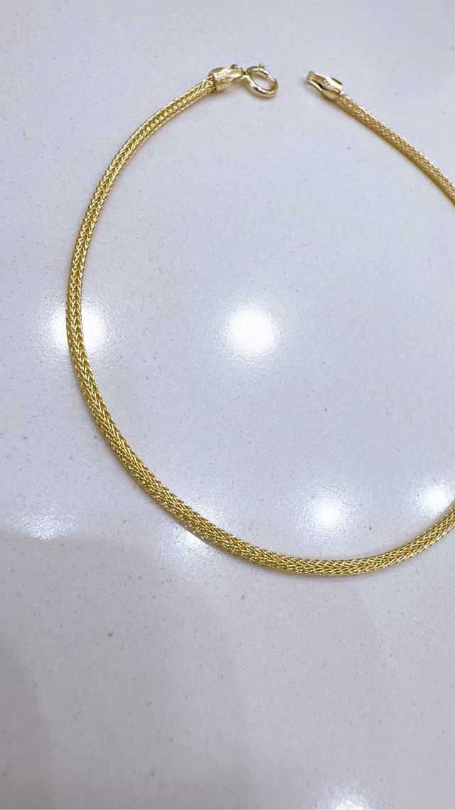 Bracciale oro 18kt 750 maglia milanese