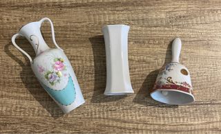 Set 3 Vasetti Porcellana Vintage