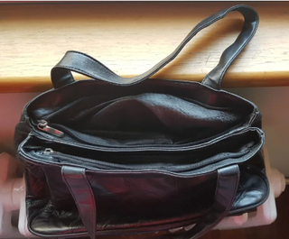 Bolso Piel Auténtica Negro