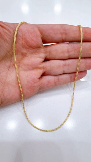 Collana in oro 18kt 750 maglia milanese