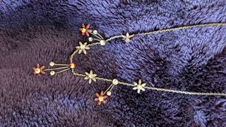 Colar Flores Prata - Rosa & Brilhante