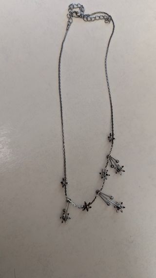 Colar Flores Prata - Rosa & Brilhante