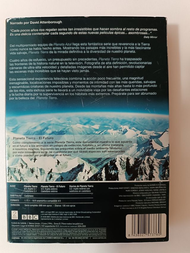 PLANETA TIERRA - DVD (5 discos)