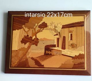 Intarsi Legno: 5 quadri marini
