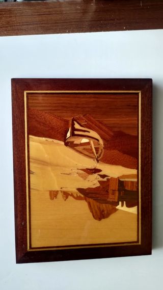 Intarsi Legno: 5 quadri marini