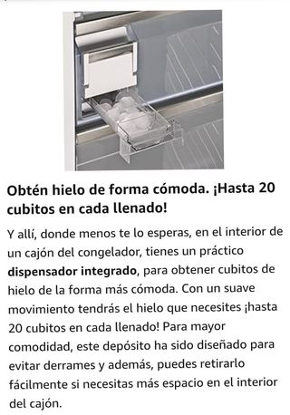 DISPENSADOR DE HIELO CONGELADOR BALAY 3GFF568WE/2