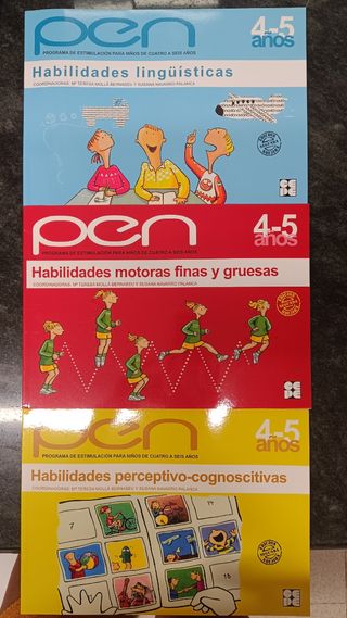 Pack 3 cuadernos estimulación niños 4-5 años