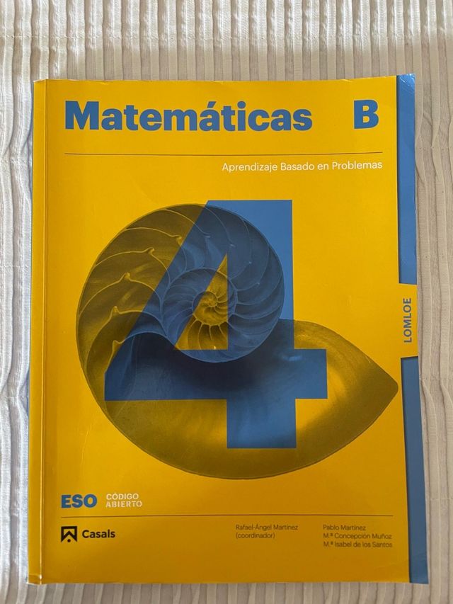 Matemáticas 4 B ESO LOMLOE
