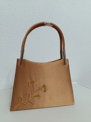Bolso ceremonia beige