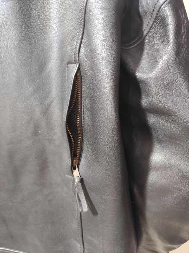 Chaqueta cuero negra Armure talla xl