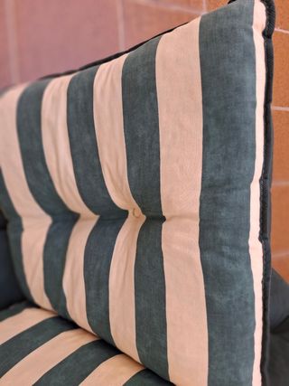 4 Cojines dobles para  sillones de jardín