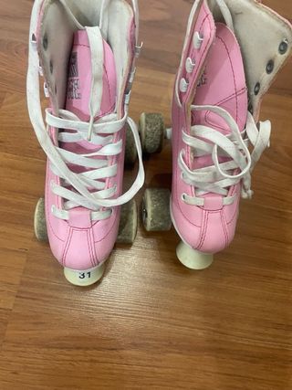 Patines infantiles rosa talla 31