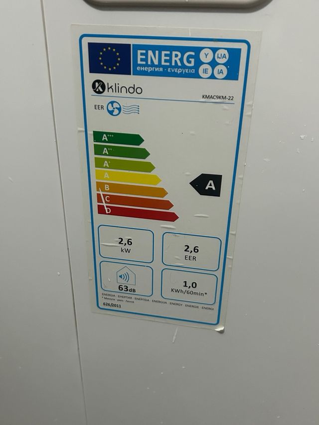 Aire acondicionado portátil klindo blanco