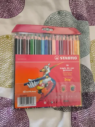 Lápices Stabilo Trio - 18 colores