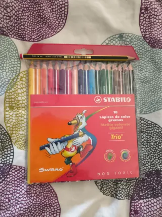 Lápices Stabilo Trio - 18 colores