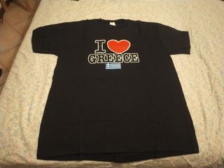 Maglietta I ♥ Greece manica corta unisex