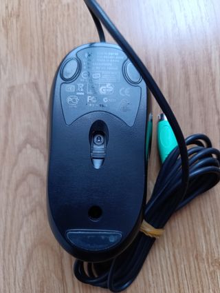 Ratón Logitech PS/2 negro