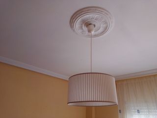 Lámpara techo beige - gris