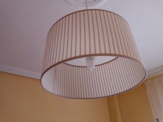 Lámpara techo beige - gris