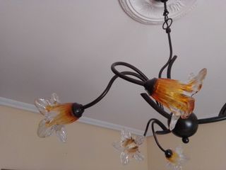 Lámpara techo beige - gris