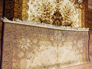 Alfombra estilo persa antigua - Beige y marrón