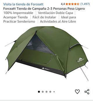Tienda Campaña Camping Forceatt NUEVA